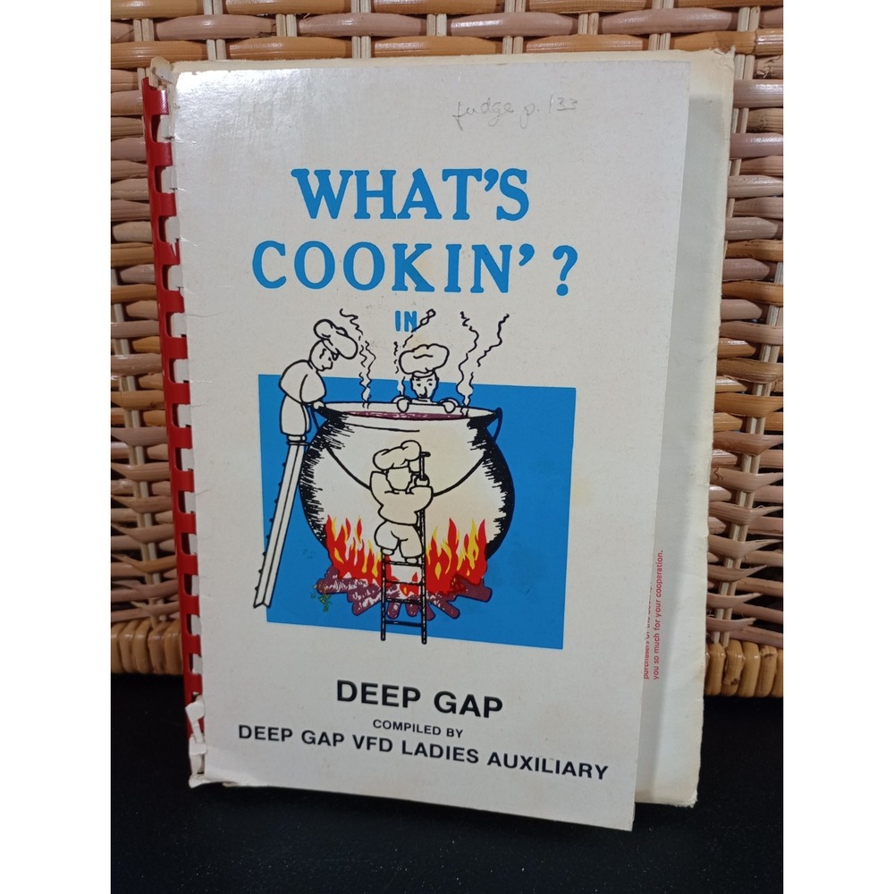 Deep Gap Volunteer Fire Department Ladies‎ Auxiliary Cookbook Deep Gap, NC 1980